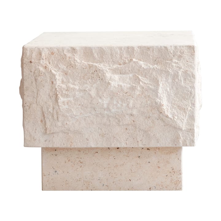 Table d'appoint Temple low 42x40 cm - Limestone - 101 Copenhagen