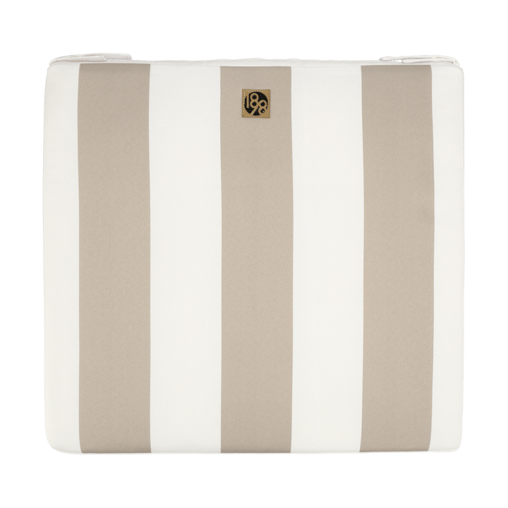 Coussin de chaise Lunda 42x45 cm - Taupe striped - 1898