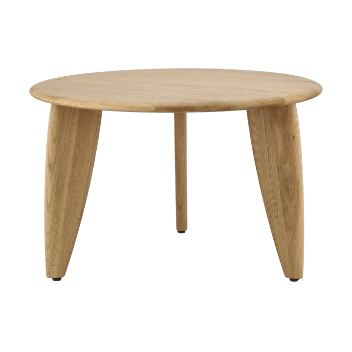 Table basse Lyckeby Ø60x37,5 cm - Chêne laqué naturel - 1898