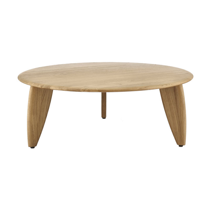 Table basse Lyckeby Ø80x29 cm - Chêne laqué naturel - 1898