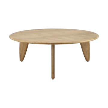 Table basse Lyckeby Ø80x29 cm - Chêne laqué naturel - 1898