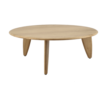 Table basse Lyckeby Ø80x29 cm - Chêne laqué naturel - 1898