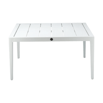 Table basse Santander 78x78x40 cm - Aluminium blanc - 1898