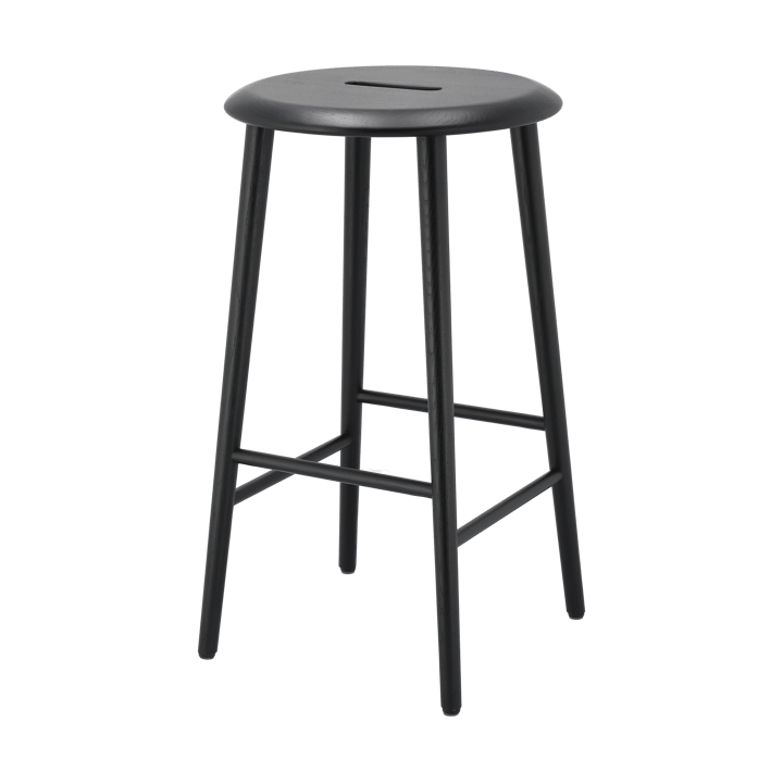 Tabouret de bar Norrabo 65 cm - Chêne laqué noir - 1898