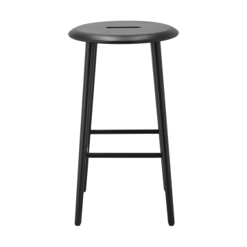 Tabouret de bar Norrabo 65 cm - Chêne laqué noir - 1898