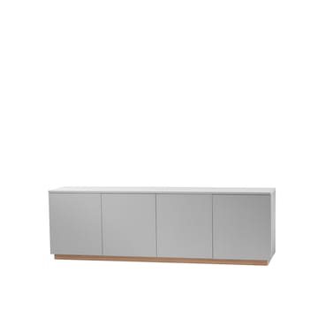 Buffet Beam - laqué gris clair, socle gris clair - A2