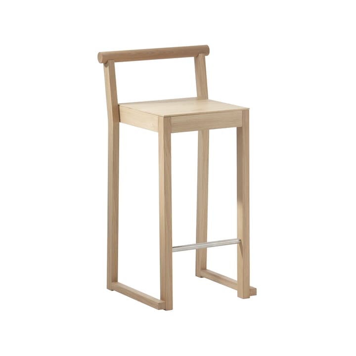 Tabouret de bar Party 66 cm - Chêne huilé blanc - A2