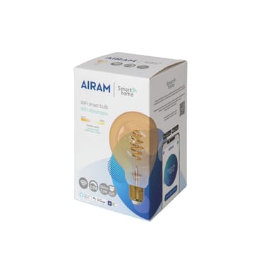 Ampoule LED à filament Airam Smarta Hem - ambre, 95mm, spirale e27, 6w - Airam