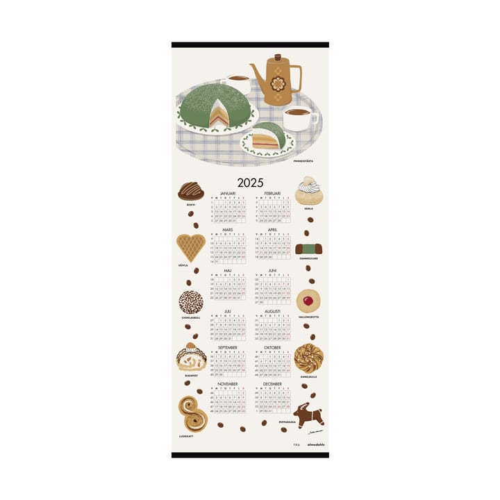 Calendrier Fika 2025 - 35x90 cm - Almedahls