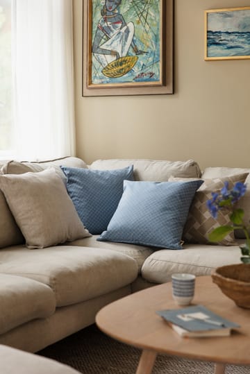 Housse de coussin Prickruta 47x47 cm - Bleu - Almedahls