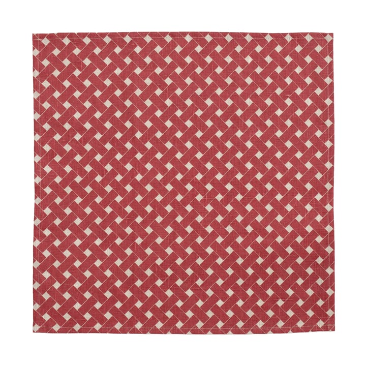 Lot de 2 serviettes en osier 45x45 cm - Rouge - Almedahls