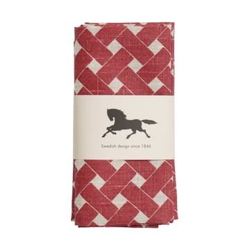 Lot de 2 serviettes en osier 45x45 cm - Rouge - Almedahls