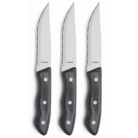 Couteau à steak Hercule XXL lot de 3 - Noir - Amefa