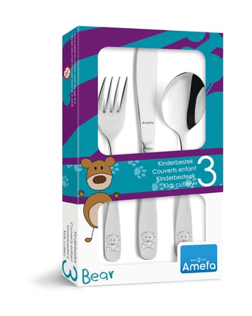 Couverts pour enfants Bear 3 pièces - Acier inoxydable - Amefa