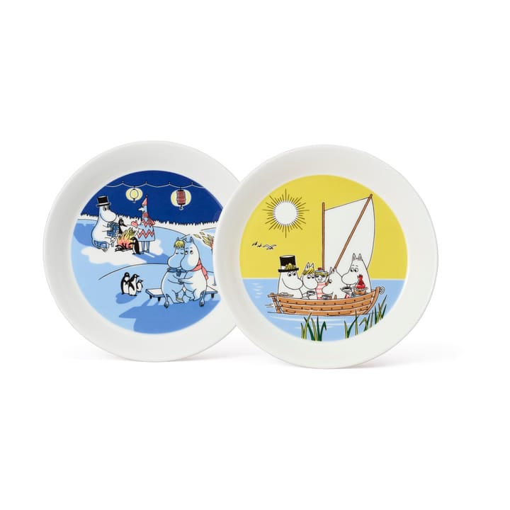 Moomin plate Bonfire & Sailing 2 parts - 19cm - Arabia