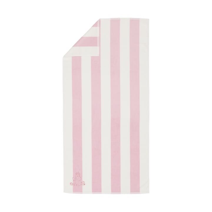 Serviette de bain Moomin 70x140 cm - Snäckskal rosa-vit - Arabia