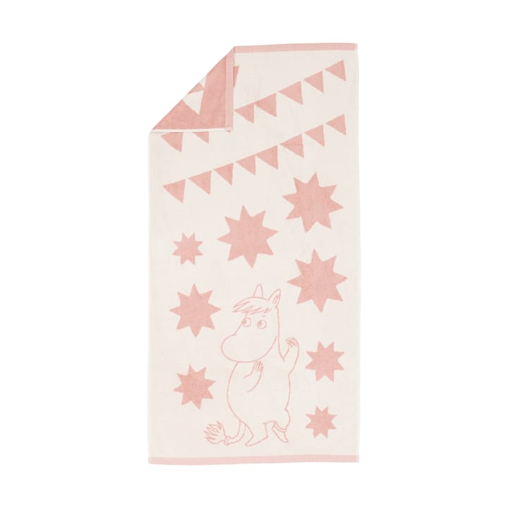 Serviette de bain Moomin 70x140 cm - stjärnor rosa - Arabia