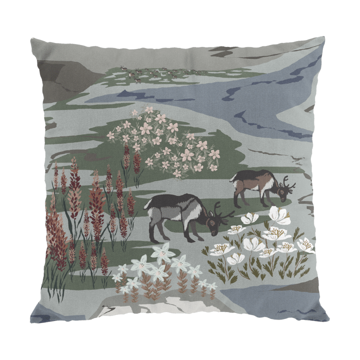 Housse de coussin Fjällängar 47x47 cm - Gris-vert - Arvidssons Textil