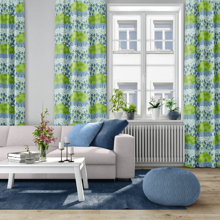 Tissu Allé, Vert-bleu Arvidssons Textil