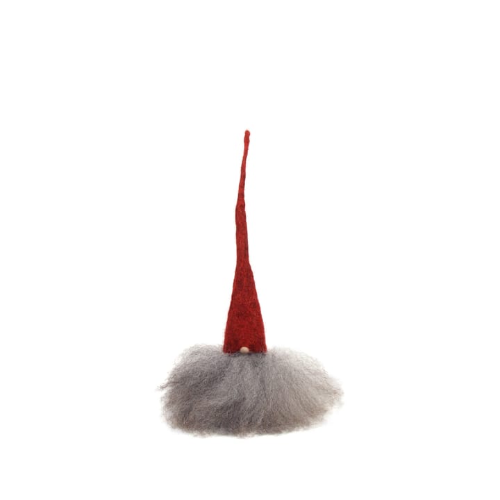 Lutin à barbu, Rouge/Gris, petit Åsas tomtebod