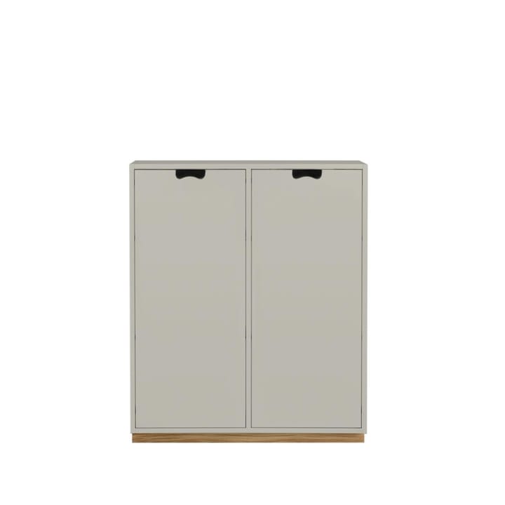 Armoire Snö E - Light grey, base en chêne, portes opaques, dj.42 cm - Asplund