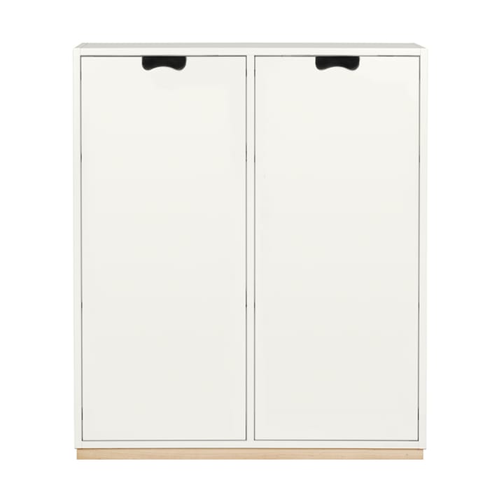 Armoire Snö E - white, base en bouleau, portes opaques, dj.30 cm - Asplund