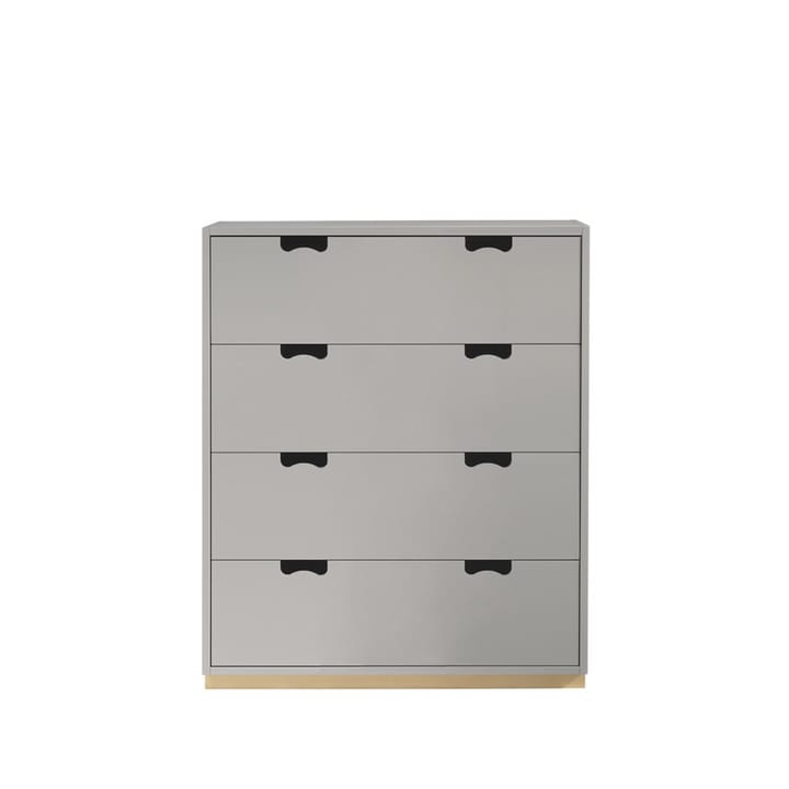 Commode Snö A - light grey, support en bouleau - Asplund