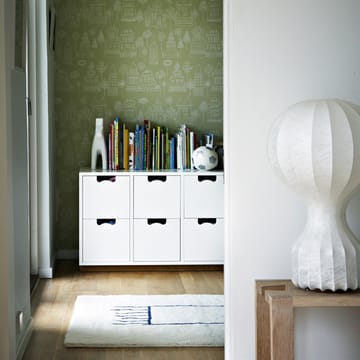 Commode Snö B2 - green khaki, support en chêne - Asplund