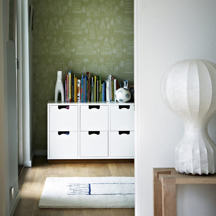 Commode Snö B2, green khaki, support en chêne Asplund