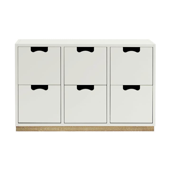 Commode Snö B2 - white, support en bouleau - Asplund