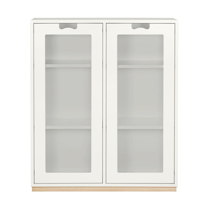 Vitrine Snö E - White, support en bouleau, dj.42 cm - Asplund