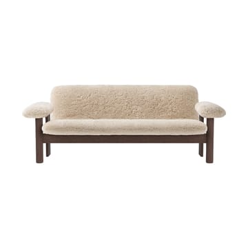 Canapé 2 places Brasilia - Dark oak-Nature sheepskin curly - Audo Copenhagen