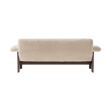 Canapé 2 places Brasilia - Dark oak-Nature sheepskin curly - Audo Copenhagen