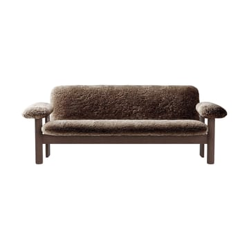 Canapé 2 places Brasilia - Dark oak-Sahara sheepskin curly - Audo Copenhagen