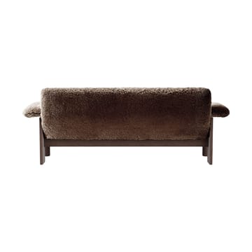 Canapé 2 places Brasilia - Dark oak-Sahara sheepskin curly - Audo Copenhagen