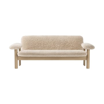 Canapé 2 places Brasilia - Natural oak-Nature sheepskin curly - Audo Copenhagen