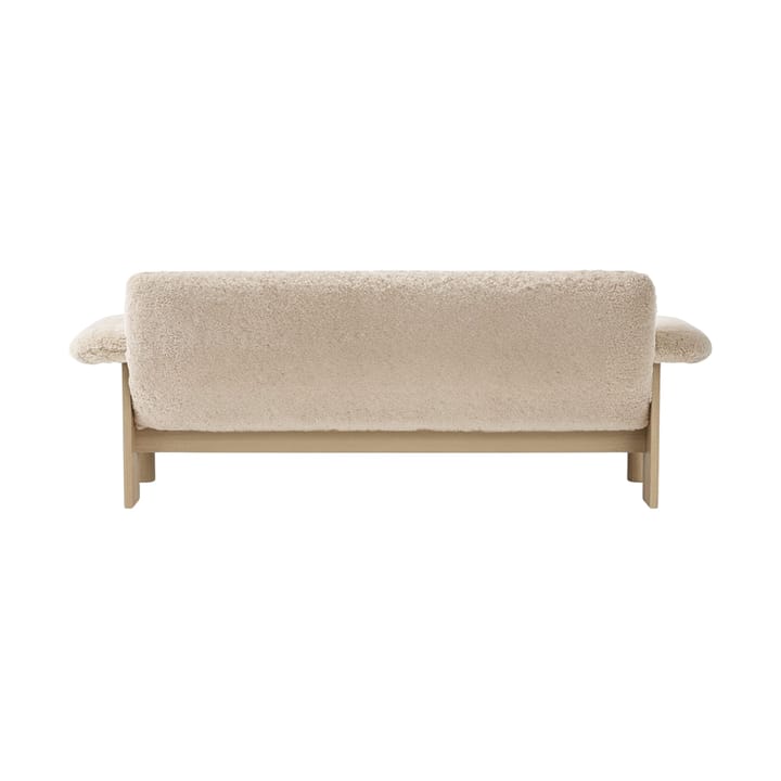 Canapé 2 places Brasilia, Natural oak-Nature sheepskin curly Audo Copenhagen