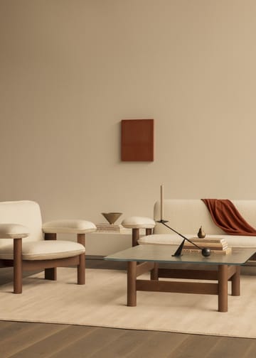 Canapé 2 places Brasilia - Natural oak-Nature sheepskin curly - Audo Copenhagen