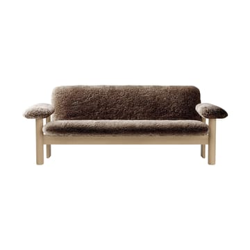 Canapé 2 places Brasilia - Natural oak-Sahara sheepskin curly - Audo Copenhagen