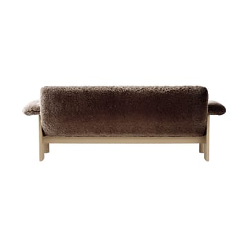 Canapé 2 places Brasilia - Natural oak-Sahara sheepskin curly - Audo Copenhagen