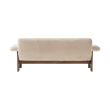 Canapé 2 places Brasilia - Walnut-Nature sheepskin curly - Audo Copenhagen