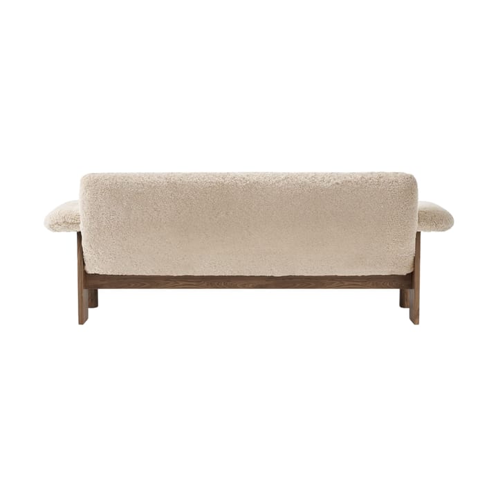 Canapé 2 places Brasilia, Walnut-Nature sheepskin curly Audo Copenhagen