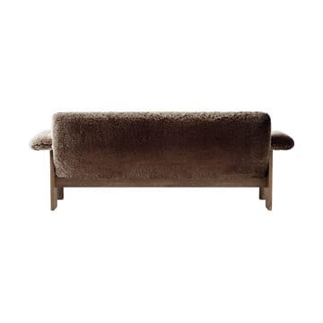 Canapé 2 places Brasilia - Walnut-Sahara sheepskin curly - Audo Copenhagen