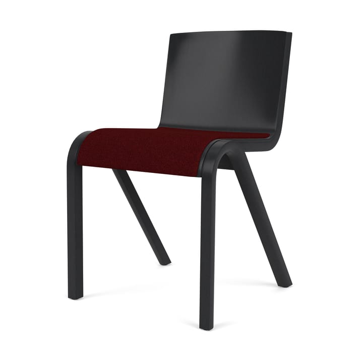 Chaise Ready assise rembourrée, Black oak-Baru 0570 Red Audo Copenhagen