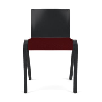 Chaise Ready assise rembourrée - Black oak-Baru 0570 Red - Audo Copenhagen