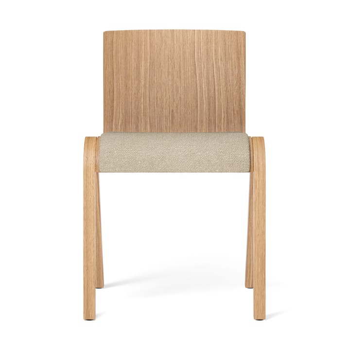 Chaise Ready assise rembourrée, Natural oak-Audo Bouclé 02 Audo Copenhagen