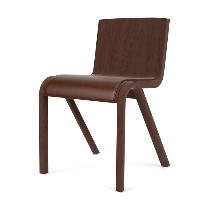 Chaise Ready assise rembourrée - Red oak-Dakar 0329 Brown - Audo Copenhagen