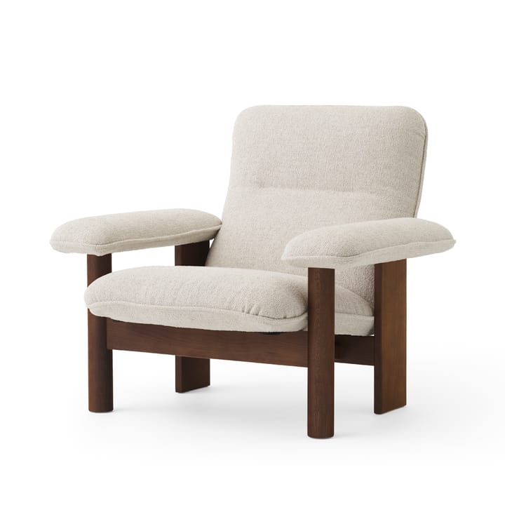 Fauteuil Brasilia - Dark oak-Moss 011 grey - Audo Copenhagen