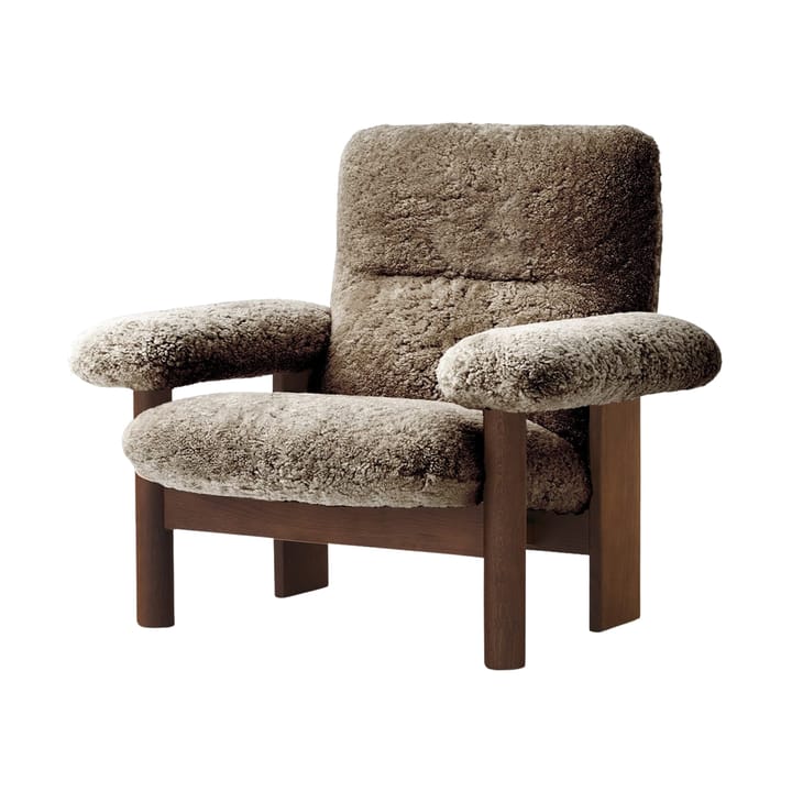 Fauteuil Brasilia - Dark oak-Sahara sheepskin curly - Audo Copenhagen