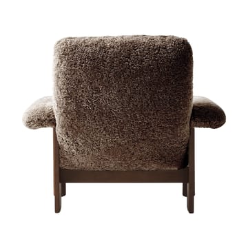 Fauteuil Brasilia - Dark oak-Sahara sheepskin curly - Audo Copenhagen